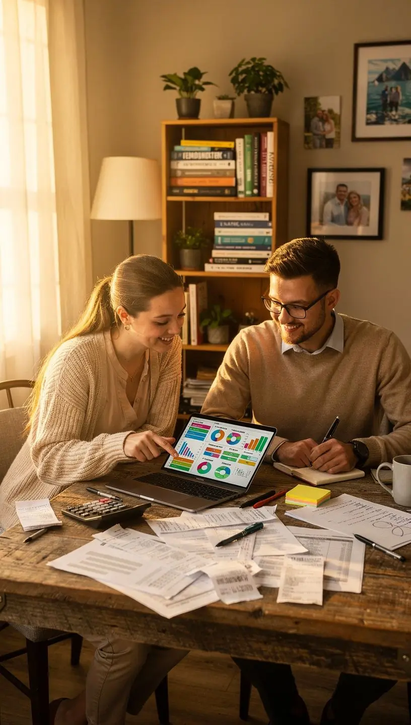 Egy pénzügyi tanácsadó, aki útmutatást ad a hatékony pénzgazdálkodáshoz.